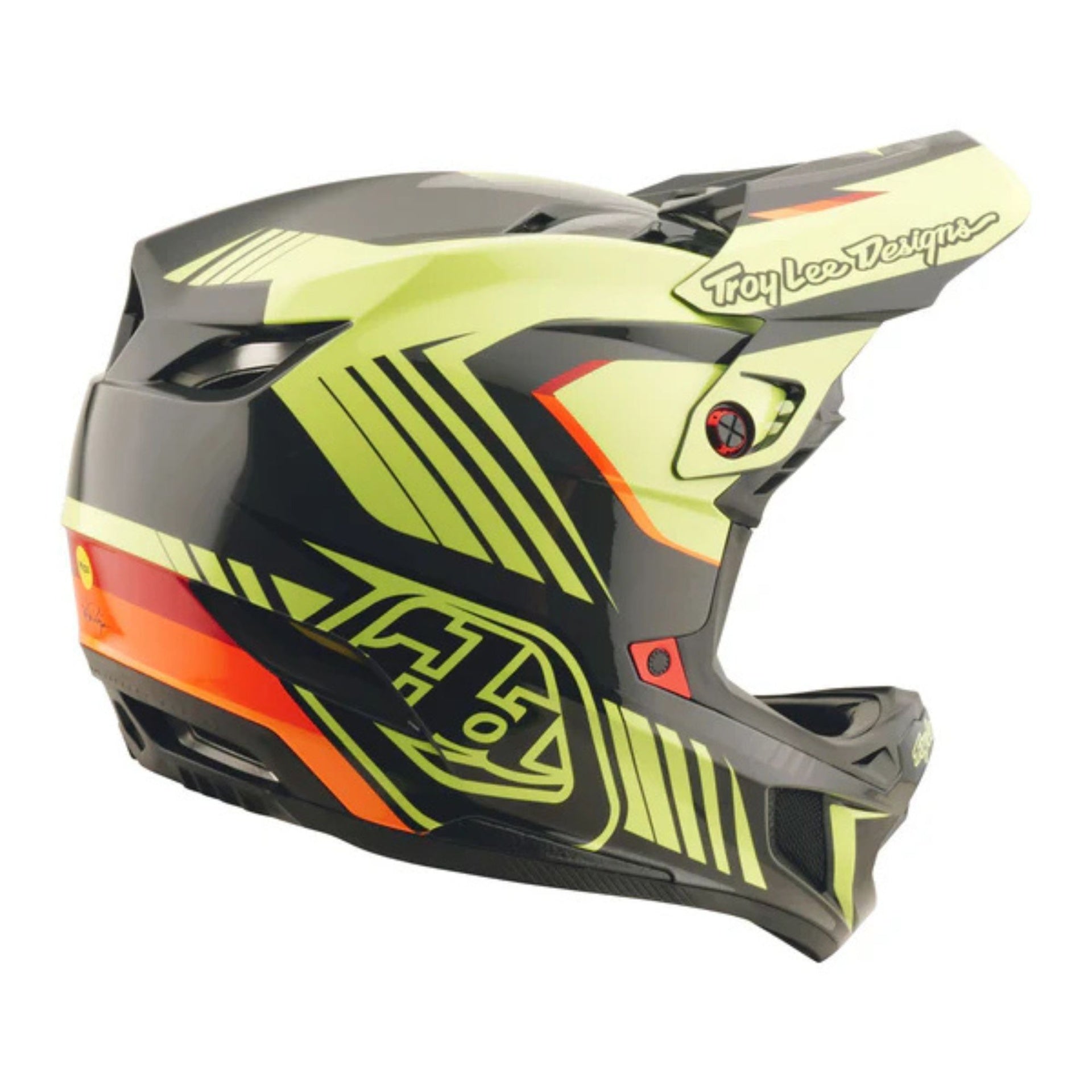 D4 Polyacrylite Helmet; Qualifer Black / Yellow